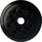 Ekena Millwork Spiral Ceiling Medallion (Fits Canopies up to 4"), Hand-Painted Jet Black, 25 1/4"OD x 4"ID x 2"P CM25SPBLF - alternate 1